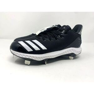 Adidas Icon Bounce Low Metal Softball Cleats Womens size 7.5 Black white CG5189